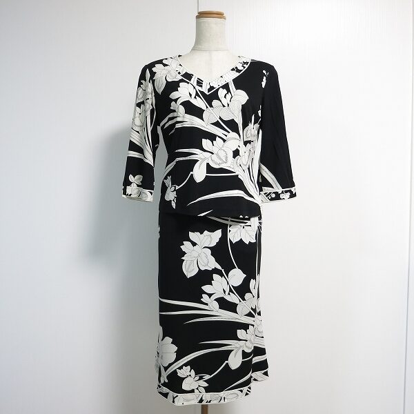 はっきりしたモノトーンカラーに色気を感じる レオナールのセットアップを買取しました