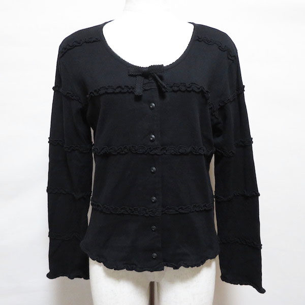 シャープなリボンで大人のたしなみ カネコイサオのカーディガンを買取しました