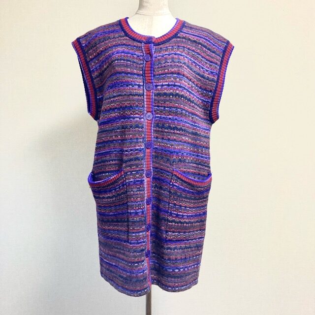 繊細ながらも大胆なモリオカサチコのベストを買取しました