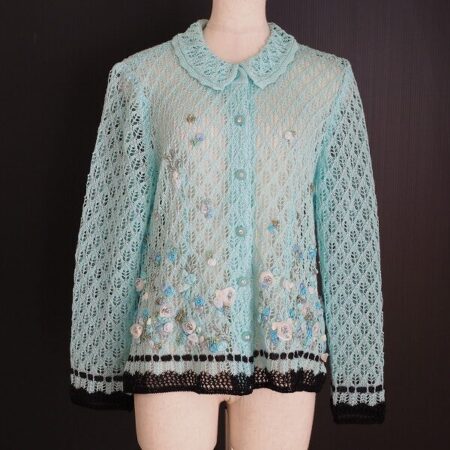 透かし編みがレア アトリエサガンのカーディガンを買取しました