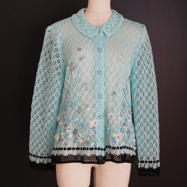 透かし編みがレア アトリエサガンのカーディガンを買取しました