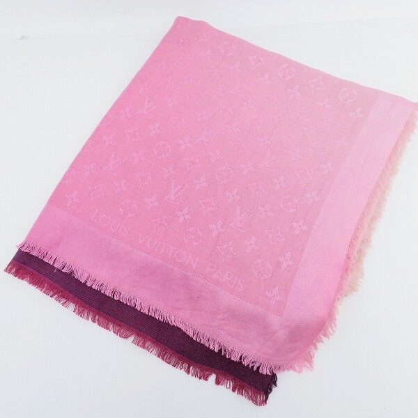 しっとりピンクが上品 ルイヴィトンのストールを買取しました