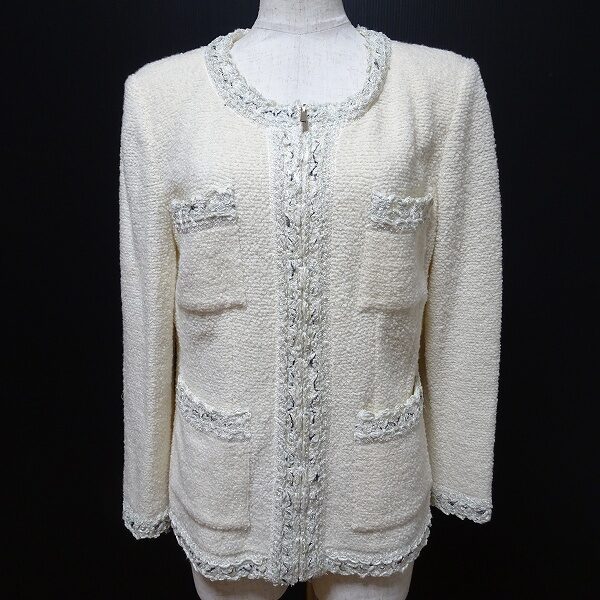 キラキラし過ぎていないラメが大人レディへ セントジョンのジャケットを買取しました