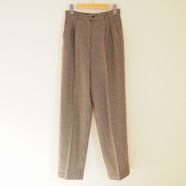 スリムな千鳥格子が嬉しい マックスマーラのワイドパンツを買取しました