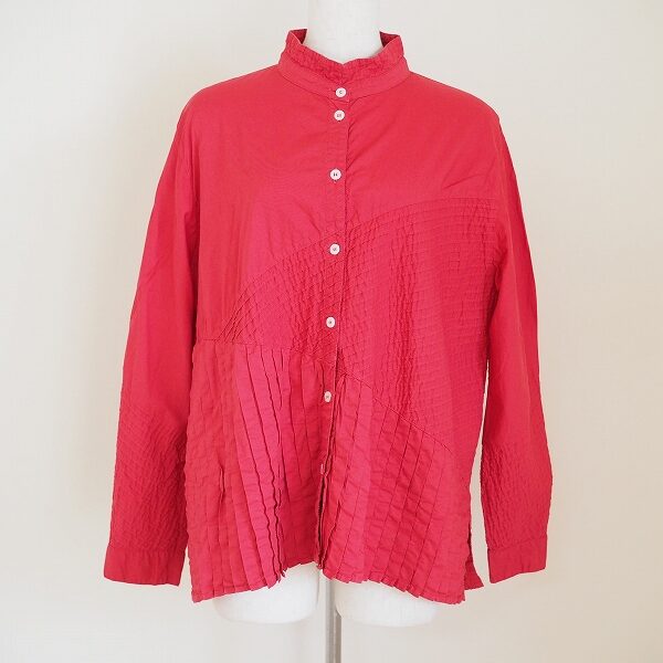 スタンドカラー×赤でカッコよく ヤッコマリカルドのブラウスを買取しました