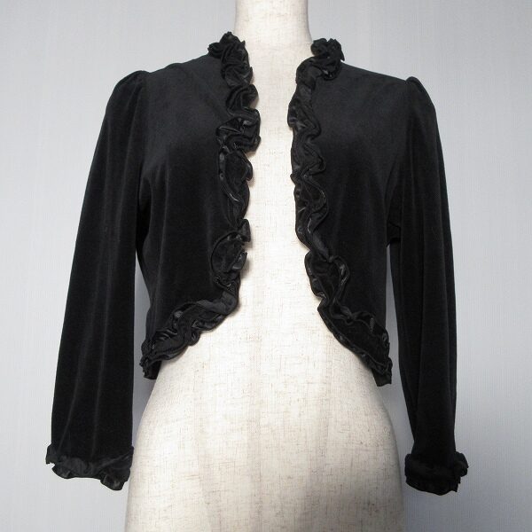 フリルとベロアの黄金比が美しい!エムズグレイシーのカーディガンをお買取