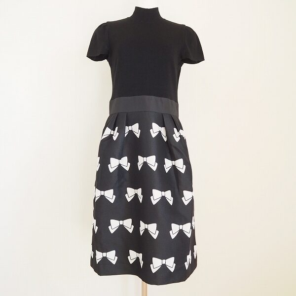 エムズグレイシーのワンピースを買取しました!はっきりしたリボン柄がキュート