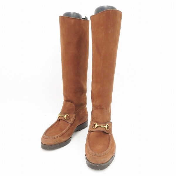 すっきり×かっこよさも出せる!グッチのロングブーツを買取しました