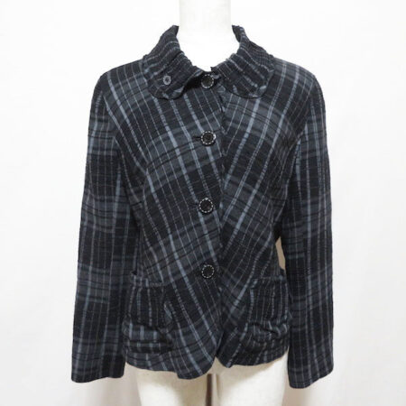 チェックとフリルのレアコンビ ティービーセンソユニコのジャケットをお買取