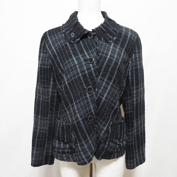 チェックとフリルのレアコンビ ティービーセンソユニコのジャケットをお買取