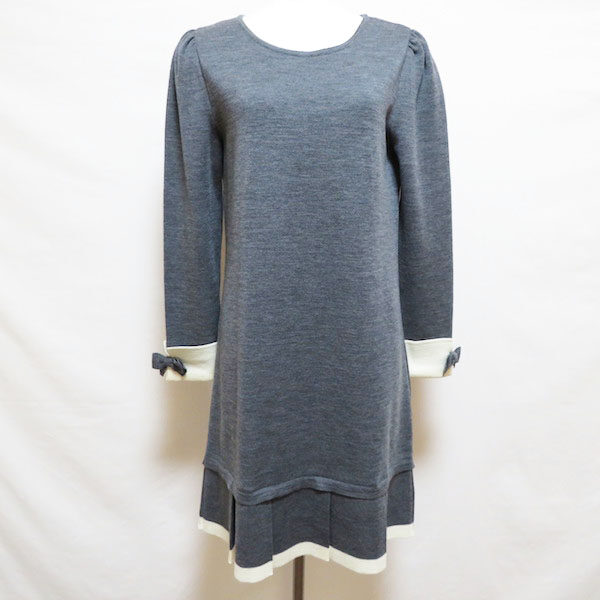 シックな色合いとデザインに心高まる！エムズグレイシーのワンピースを買取しました