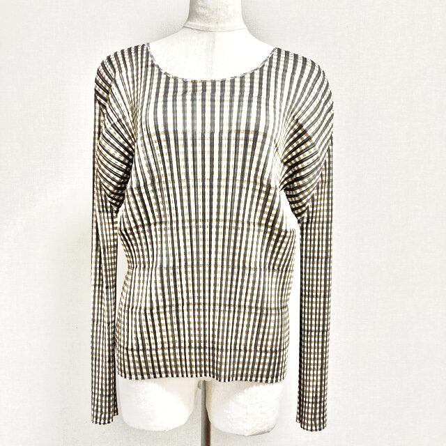 ギンガムチェックとプリーツのレアコラボ｜プリーツプリーズのカットソーをお買取