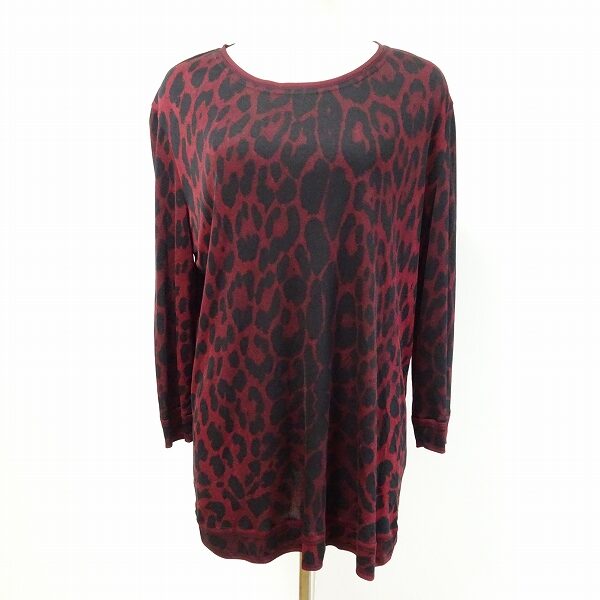 レオナールのヒョウ柄カットソーを買取しました｜赤と黒のしっとりバランス