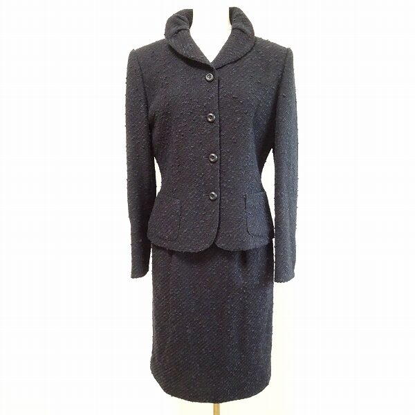 ミスアシダ お買取情報｜黒のツイードスーツを出張買取いたしました