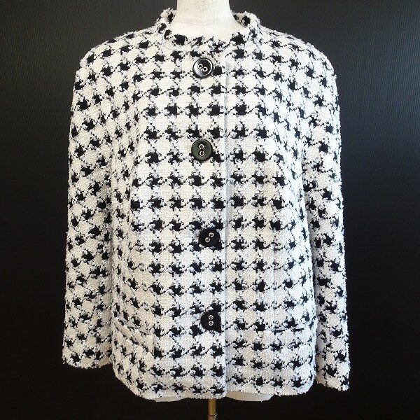 【お買取】エスカーダのジャケット｜詰まり過ぎていない千鳥格子がエレガント