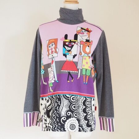 【ミセス向けブランド アルベロベロ】お買取！キュートな色使いのカットソー