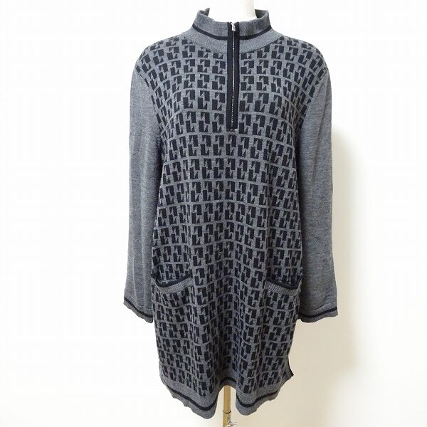 レリアンのニット情報！買取したジップアップ式で着やすいお洋服です