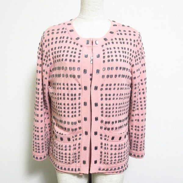 ユキトリイ お買取情報|ピンクとビジューのハーモニーが素敵なアンサンブル