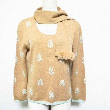 レリアンのストール付きセーターをお買取！チャーミングなお花柄でおしゃれを身近に