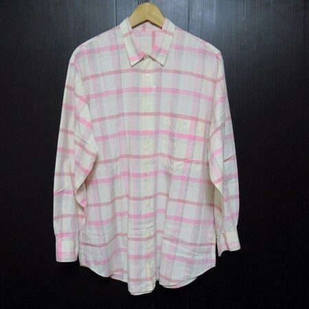 ピンクがさわやか！パパスのチェックシャツを買取しました