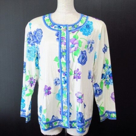 華やかで鮮やかなレオナールらしい花柄カットソーを買取しました