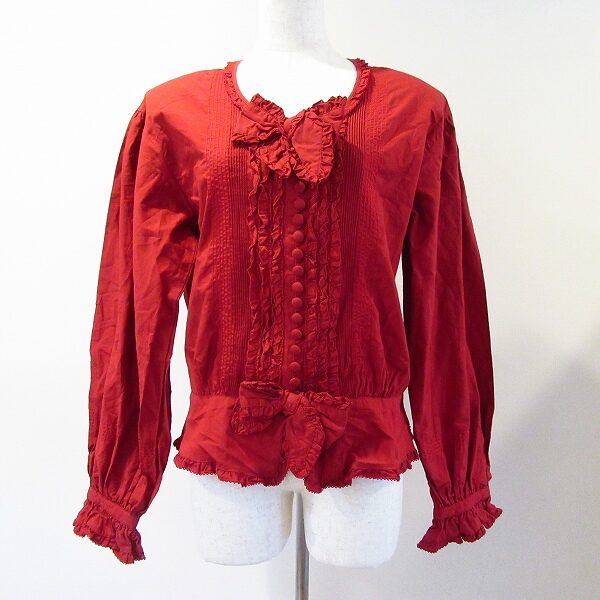 ピンクハウスのブラウスをお買取｜赤×リボンで目を惹く