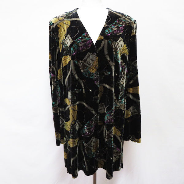 ベロア調で落ち着く 伊太利屋のカーディガンをお買取