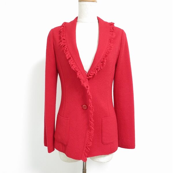 ユキトリイのジャケットを出張買取にてお買取｜赤とメリハリあるデザインのバランスがGOOD