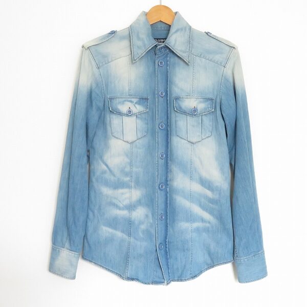 ドルチェ＆ガッバーナのデニムシャツをお買取｜程よくあか抜けたブルーがさわやか