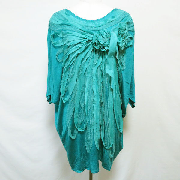 【お買取】伊太利屋のチュニックです|スッとするブルーが魅力的