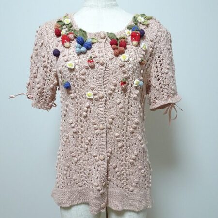 ピンクハウスのカーディガンをお買取！らしさが出た果物モチーフに惹かれる