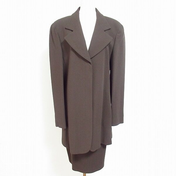 【お買取】マックスマーラのスカートスーツ｜安らぐ茶色が素敵