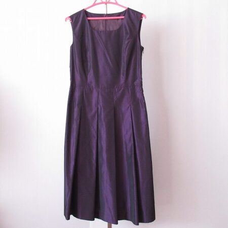レリアンのノースリーブワンピースをお買取！紫×光沢感で上品女性へ