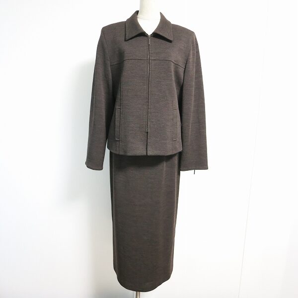 レリアン×スカートスーツをお買取!定番で明るいブラウンがつぼ