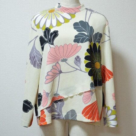 【詩仙堂】ちりめん素材のチュニックを買取しました！温かみあるお花が上品