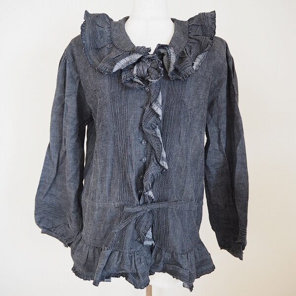 お買取情報 ピンクハウスのブラウス｜ディープなデニムとキュートなフリルで使いやすい