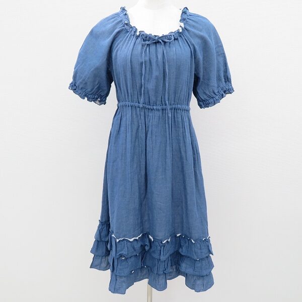 買取したピンクハウスのワンピースをご紹介します！ひんやりブルーで涼しく