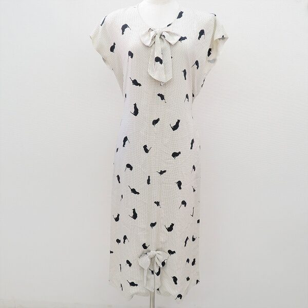 ピンクハウスのワンピースを買取しました｜ドット×猫モチーフがキュート！