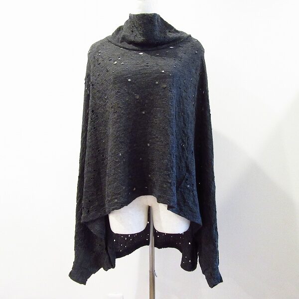 【お買取】ワイズ ヨウジヤマモトのポンチョ風ハイネックカットソー