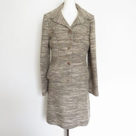 【Sybilla】グレー×ベージュ×ブラウンのハーモニーがエレガントなセットアップをお買取