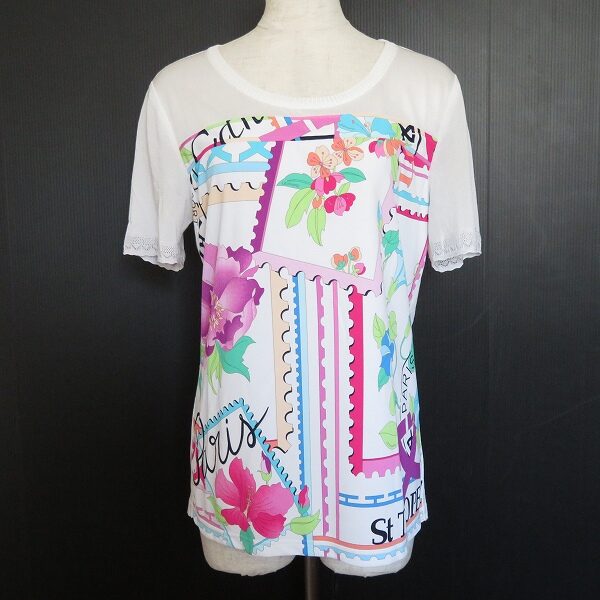 バカンスな花柄で気持ちも上がる レオナールのカットソーを買取しました