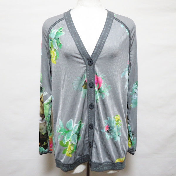 伊太利屋 GKITALIYAのカーディガンを買取しました！鮮やか花柄で綺麗にまとまる