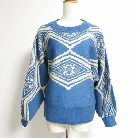 斉藤都世子のセーターを買取しました！スタイリッシュな柄に見とれる