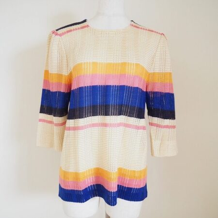 斉藤都世子のニットを買取しました｜虹のようなカラフルさに元気を貰える