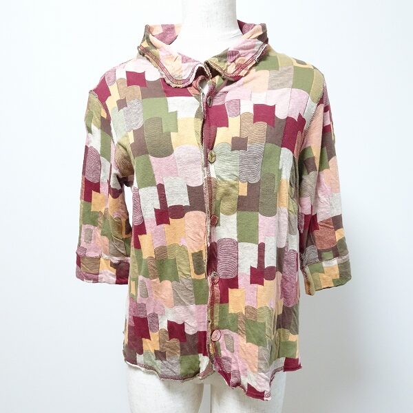 ブロックの様な風合いが可愛い イム センソユニコ シャツを買取しました