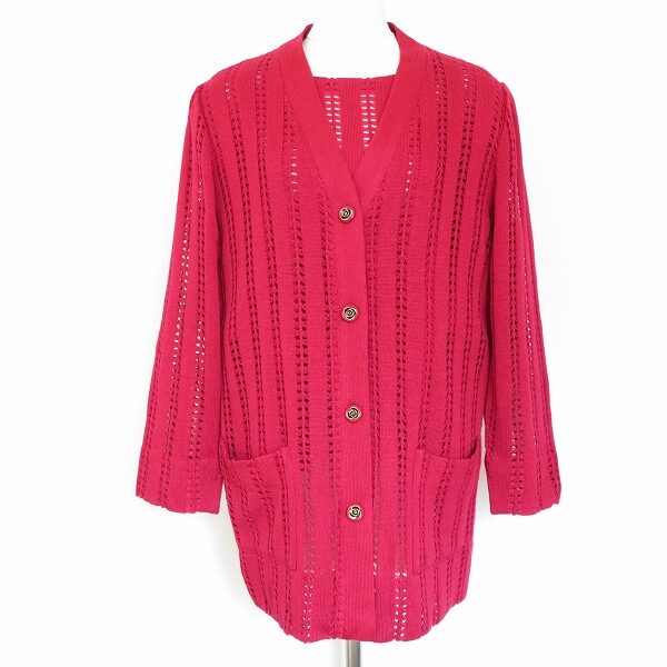 薔薇ボタンが貴重 斉藤都世子のアンサンブルを買取しました