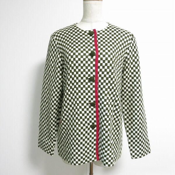 市松模様がおしゃれ 斉藤都世子のジャケットを買取しました