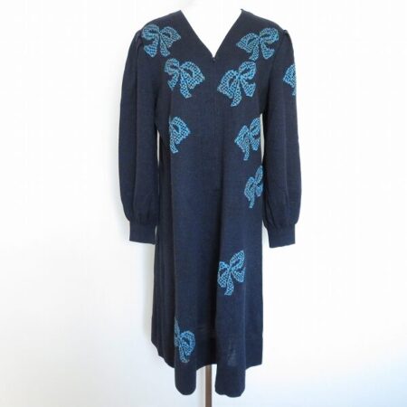 アンティークなリボンが可愛い 斉藤都世子のワンピースを買取しました