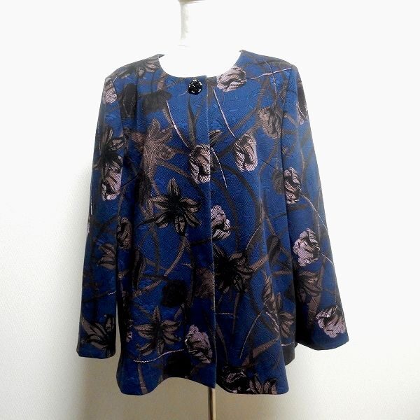 【お買取】大胆でもシックな花柄が最強なリリアンビューティのジャケット