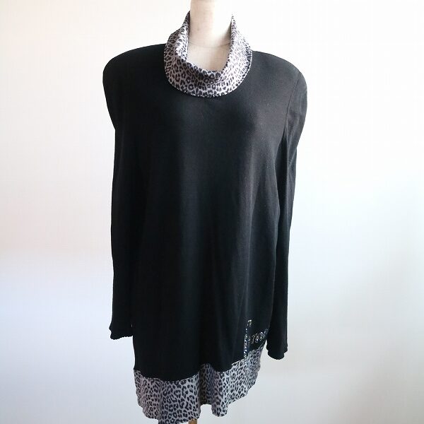 【伊太利屋】ニットを買取しました！ちらりと覗くヒョウ柄が可愛い